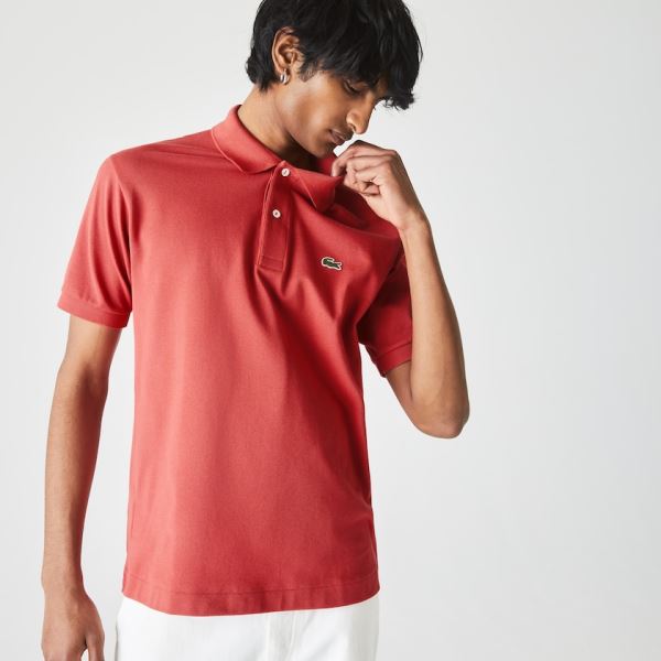 Lacoste Classic Fit L.12.12 Polo Shirt Pánské - Šortky Červené | CZ-CQWvrO